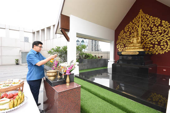 นายเอกนิติ นิติทัณฑ์ประภาศ ผ.อ. สคร. เป็นประธานในพิธีสงฆ์ เนื่องในงานวันคล้ายวันสถาปนาครบรอบ 14 ปี