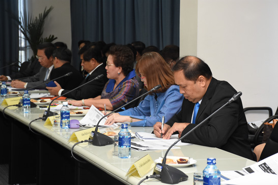 บรรยากาศการประชุมติดตาม/เร่งรัดการเบิกจ่ายงบลงทุนของรัฐวิสาหกิจที่มีแผนการลงทุนขนาดใหญ่จำนวน 17 แห่ง