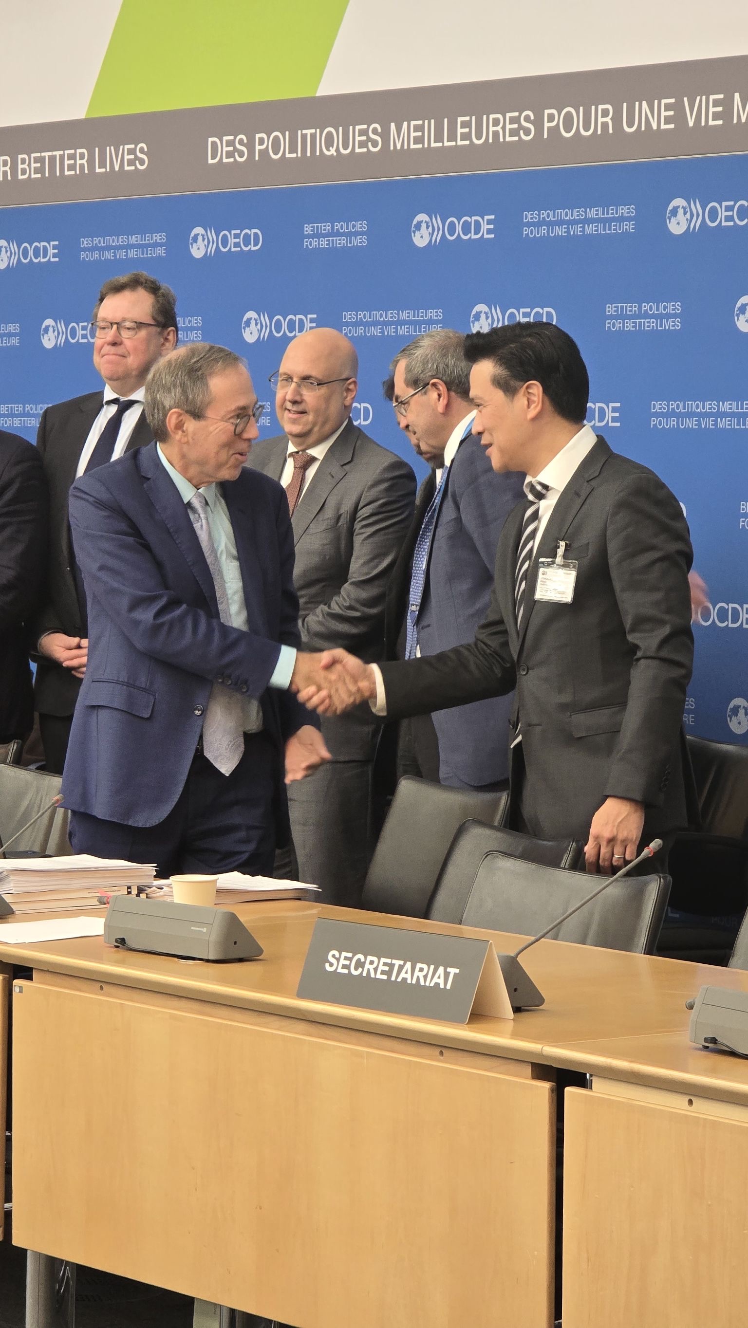 สคร. และ ก.ล.ต. เข้าร่วมประชุมขององค์การเพื่อความร่วมมือทางเศรษฐกิจและการพัฒนา (OECD) เพื่อยกระดับแนวทางการกำกับดูแลกิจการที่ดี ระหว่างวันที่ 28-31 ตุลาคม 2568 ณ สำนักงานใหญ่ OECD กรุงปารีส สาธารณรัฐฝรั่งเศส