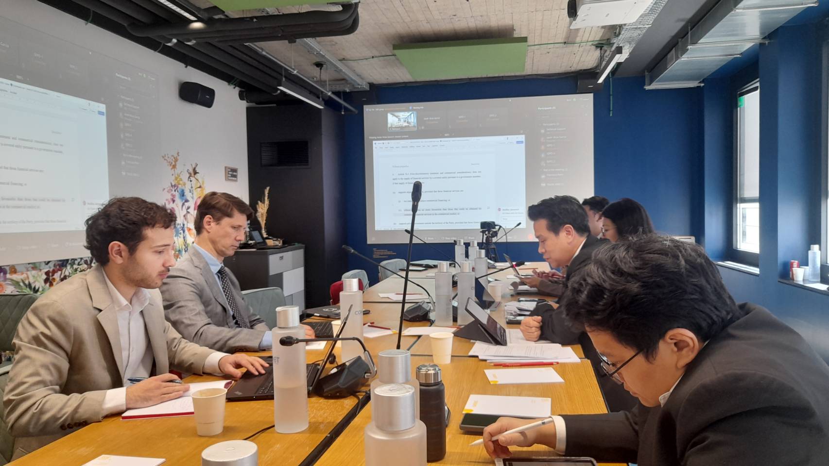 การประชุมเจรจาความตกลงการค้าเสรีระหว่างสหภาพยุโรปและไทย รอบที่ 5 (EU - Thailand Free Trade Agreement : FTA 5th round of negotiations) ในบทรัฐวิสาหกิจ เมื่อวันที่ 2 - 3 เมษายน 2568 ณ ราชอาณาจักรเบลเยียม