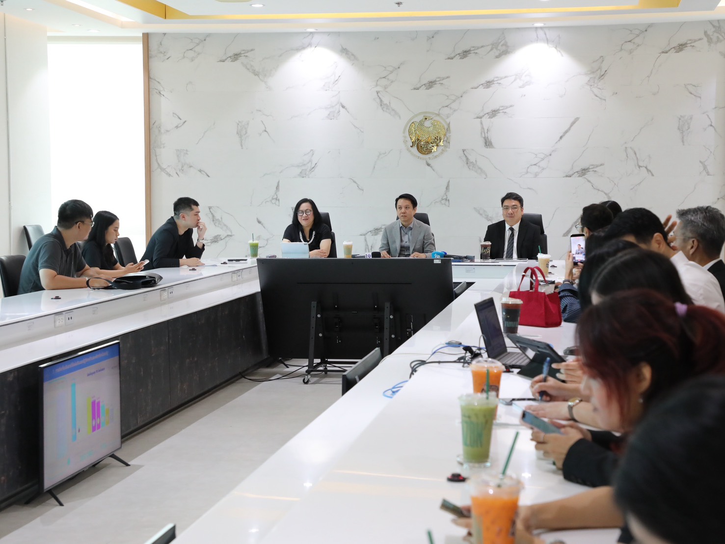 สำนักงานคณะกรรมการนโยบายรัฐวิสาหกิจ จัดงานแถลงข่าวผลการดำเนินงานของ สคร. ประจำปีงบประมาณ พ.ศ. 2569 เพื่อเผยแพร่ผลการดำเนินงานและความก้าวหน้าในการขับเคลื่อนนโยบายด้านรัฐวิสาหกิจ