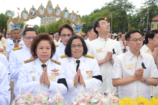 สคร. ร่วมพิธีทำบุญตักบาตรถวายพระราชกุศล และถวายพระพรชัยมงคลฯ