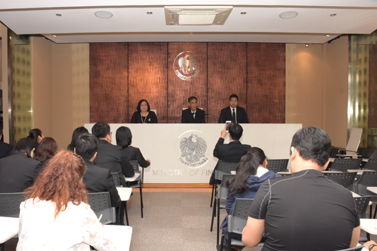 สคร. แถลงข่าวการนำส่งรายได้แผ่นดินของรัฐวิสาหกิจ