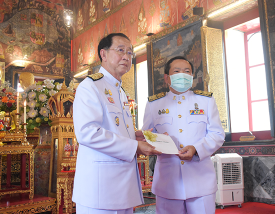 สคร. ร่วมพิธีถวายผ้ากฐินพระราชทานกระทรวงการคลังประจำปี พ.ศ. 2563