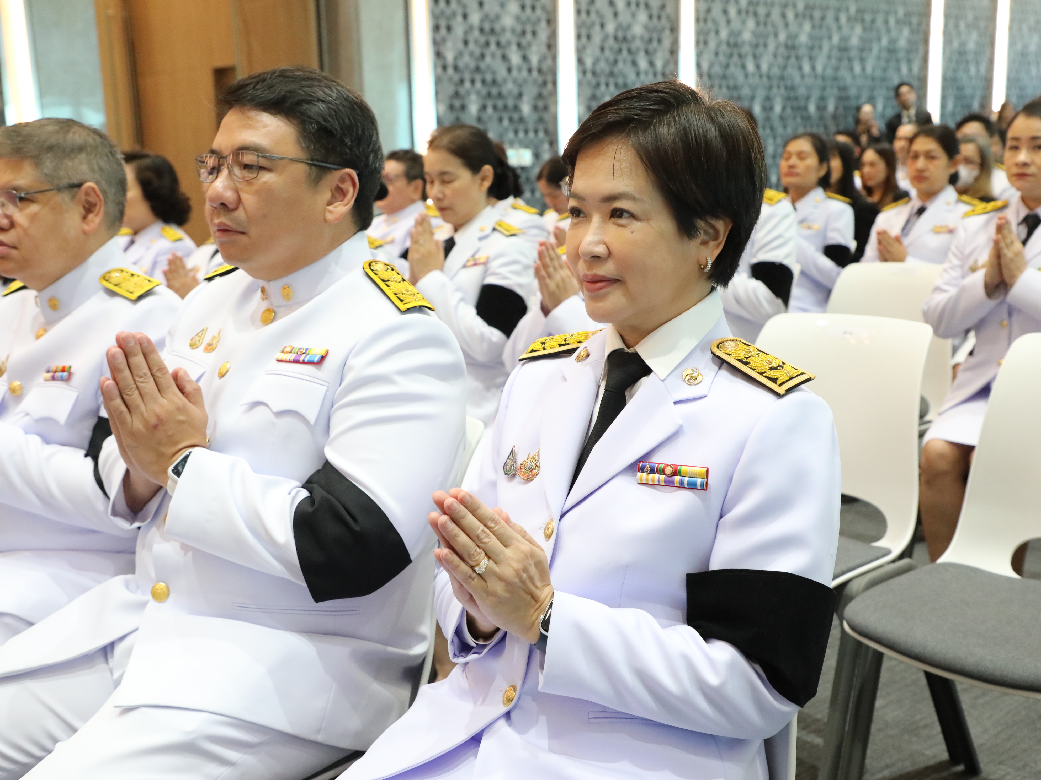 สำนักงานคณะกรรมการนโยบายรัฐวิสาหกิจ เข้าร่วมในพิธีบำเพ็ญกุศลสัตตมวาร (ครบ 7 วัน) เพื่ออุทิศถวายเป็นพระราชกุศลแด่สมเด็จพระเจ้าลูกเธอ เจ้าฟ้าพัชรกิติยาภา นเรนทิราเทพยวดี กรมหลวงราชสาริณีสิริพัชร มหาวัชรราชธิดา