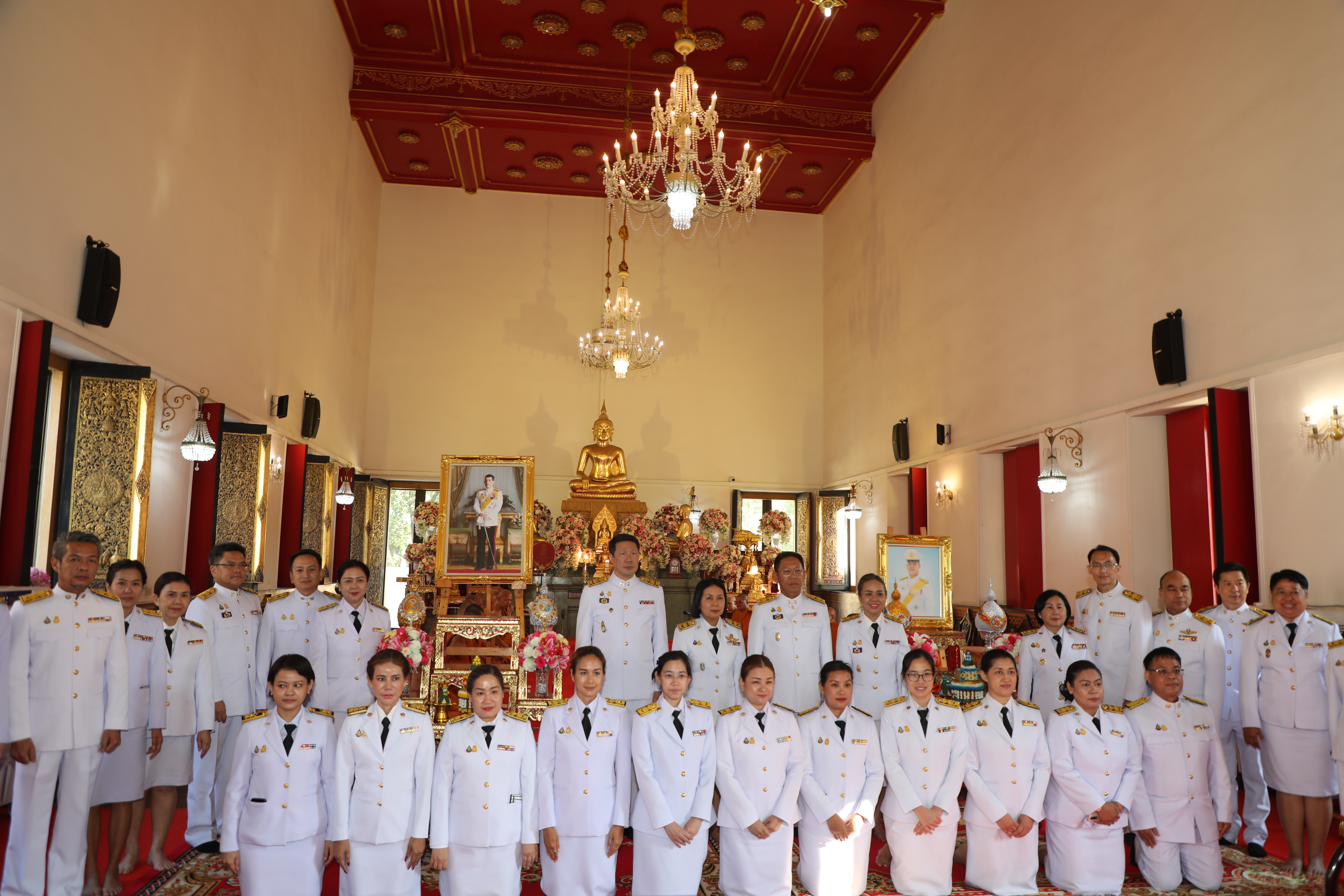 สคร. เข้าร่วมพิธีเจริญพระพุทธมนต์และเจริญจิตตภาวนา เพื่อถวายเป็นพระราชกุศลแด่พระบาทสมเด็จพระเจ้าอยู่หัว และสมเด็จพระเจ้าลูกยาเธอ เจ้าฟ้าทีปังกรรัศมีโชติ มหาวชิโรตตมางกูร สิริวิบูลยราชกุมาร 