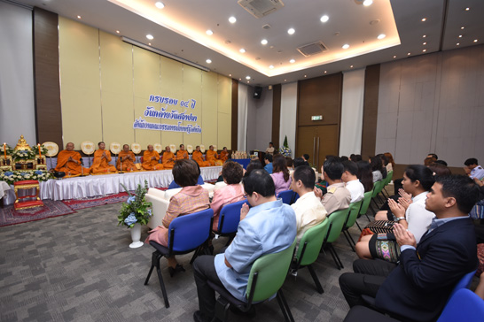 บรรยากาศพิธีสงฆ์ เนื่องในงานวันคล้ายวันสถาปนาครบรอบ 14 ปี
