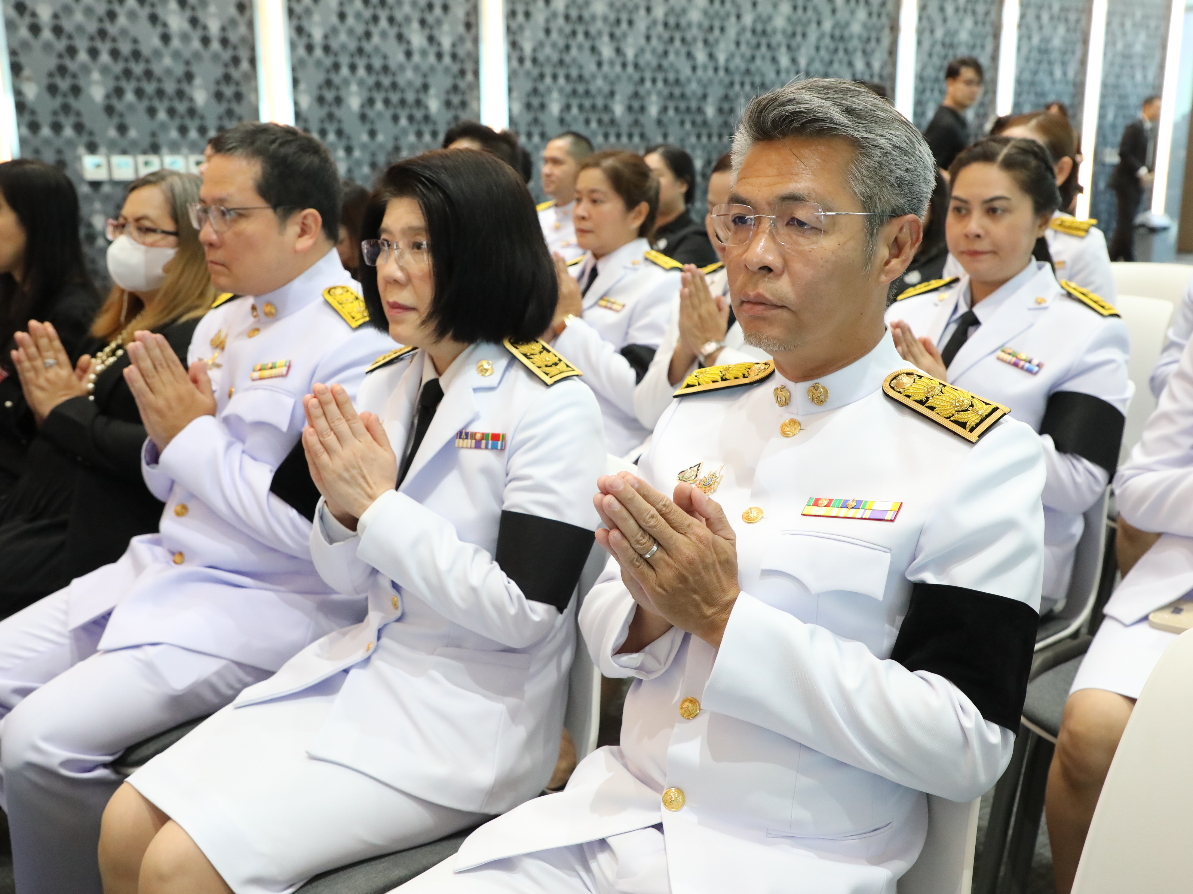 สำนักงานคณะกรรมการนโยบายรัฐวิสาหกิจ เข้าร่วมในพิธีบำเพ็ญกุศลสัตตมวาร (ครบ 7 วัน) เพื่ออุทิศถวายเป็นพระราชกุศลแด่สมเด็จพระเจ้าลูกเธอ เจ้าฟ้าพัชรกิติยาภา นเรนทิราเทพยวดี กรมหลวงราชสาริณีสิริพัชร มหาวัชรราชธิดา