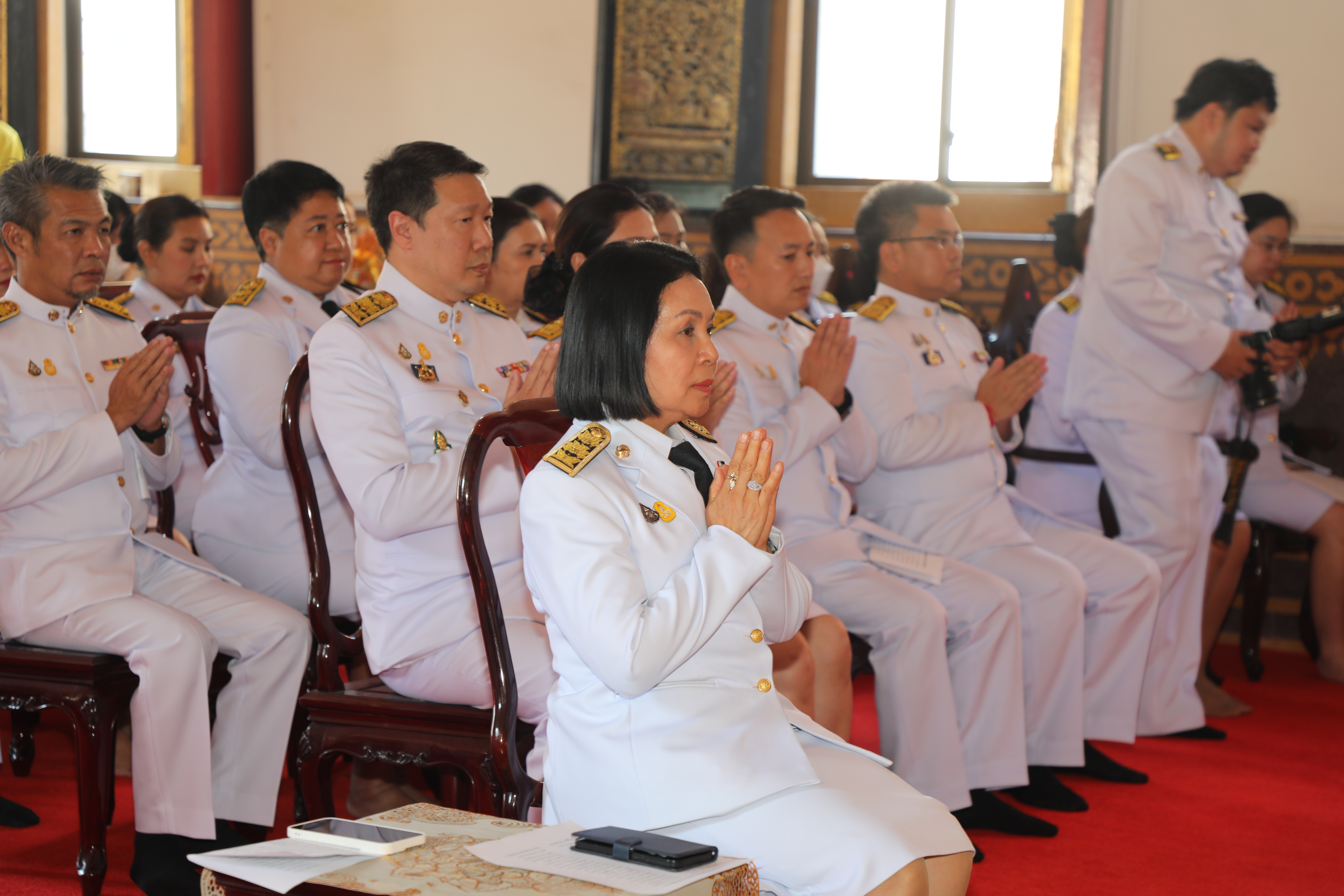 สคร. เข้าร่วมพิธีเจริญพระพุทธมนต์และเจริญจิตตภาวนา เพื่อถวายเป็นพระราชกุศลแด่พระบาทสมเด็จพระเจ้าอยู่หัว และสมเด็จพระเจ้าลูกยาเธอ เจ้าฟ้าทีปังกรรัศมีโชติ มหาวชิโรตตมางกูร สิริวิบูลยราชกุมาร 
