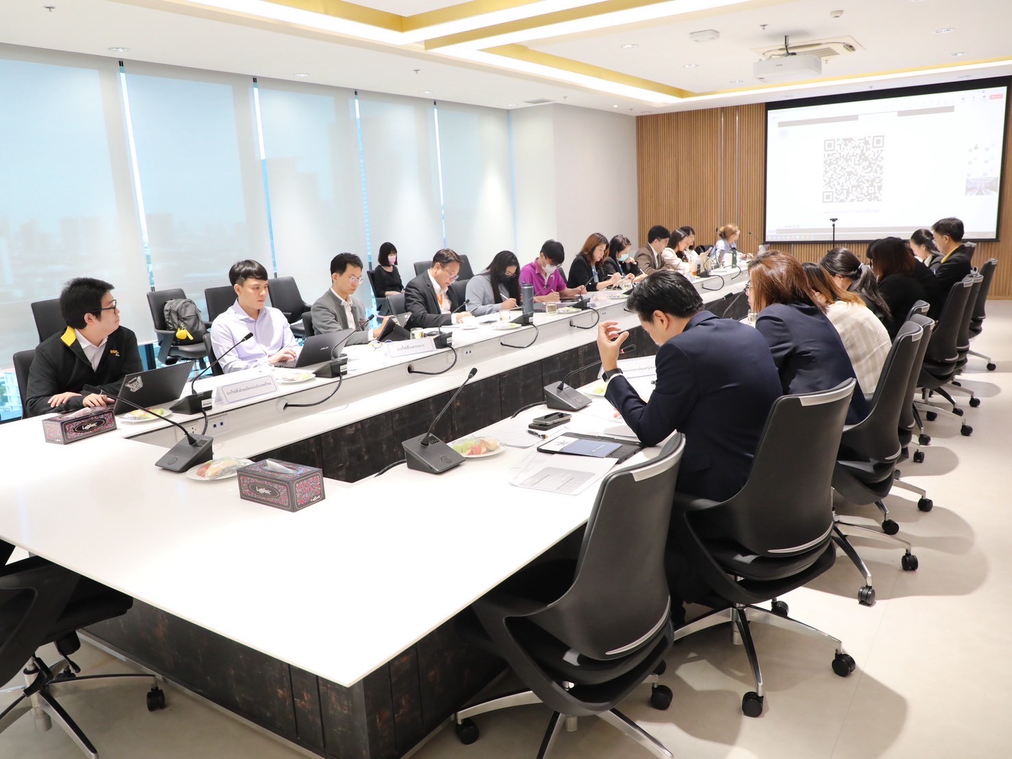 การประชุมหารือเกี่ยวกับข้อสงวนในบทรัฐวิสาหกิจ ภายใต้การเจรจาความตกลงการค้าเสรีระหว่างไทยและสหภาพยุโรป (Thailand-EU Free Trade Agreement) ในระหว่างวันที่ 4-6 สิงหาคม 2568 ณ ชั้น 15 สำนักงานคณะกรรมการนโยบายรัฐวิสาหกิจ อาคาร 150 ปี กระทรวงการคลัง