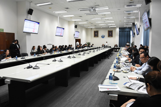 บรรยากาศการประชุมติดตาม/เร่งรัดการเบิกจ่ายงบลงทุนของรัฐวิสาหกิจที่มีแผนการลงทุนขนาดใหญ่จำนวน 17 แห่ง