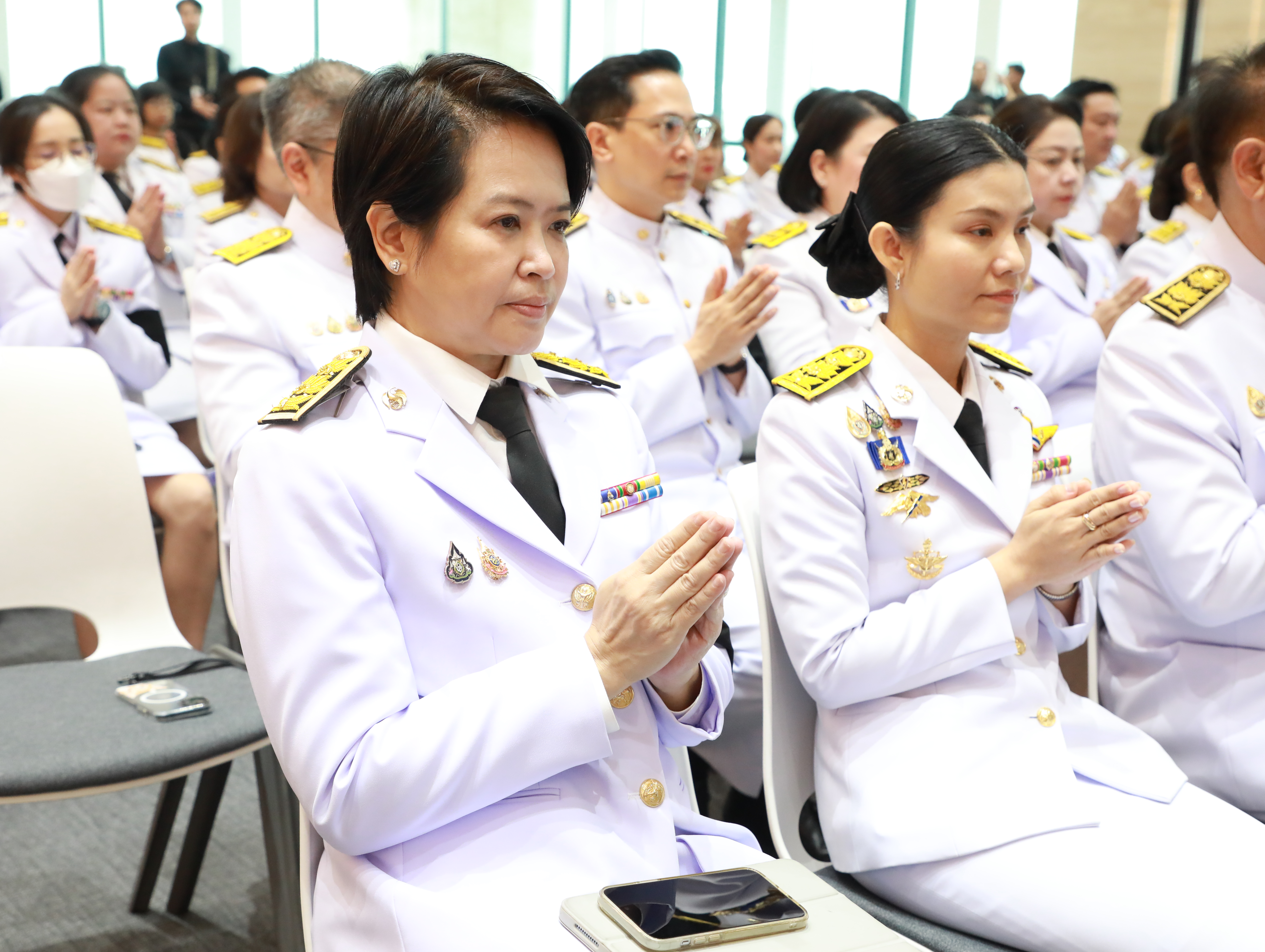 สำนักงานคณะกรรมการนโยบายรัฐวิสาหกิจ ร่วมพิธีบำเพ็ญกุศลปัญญาสมวาร (ครบ 50 วัน) เพื่อถวายเป็นพระราชกุศลแด่สมเด็จพระนางเจ้าสิริกิติ์ พระบรมราชินีนาถ พระบรมราชชนนีพันปีหลวง