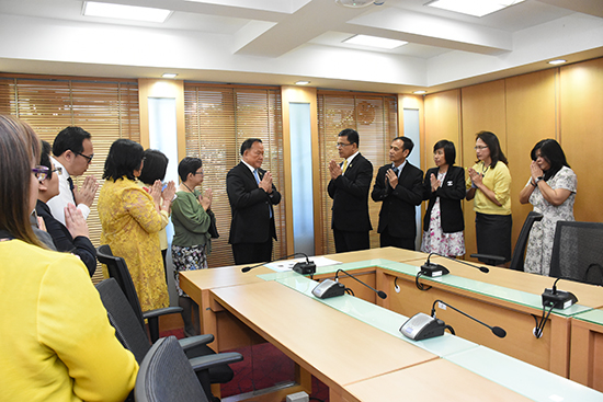 สคร. ร่วมอวยพรและขอพรปีใหม่ 2563 ผู้บริหารระดับสูงกระทรวงการคลัง