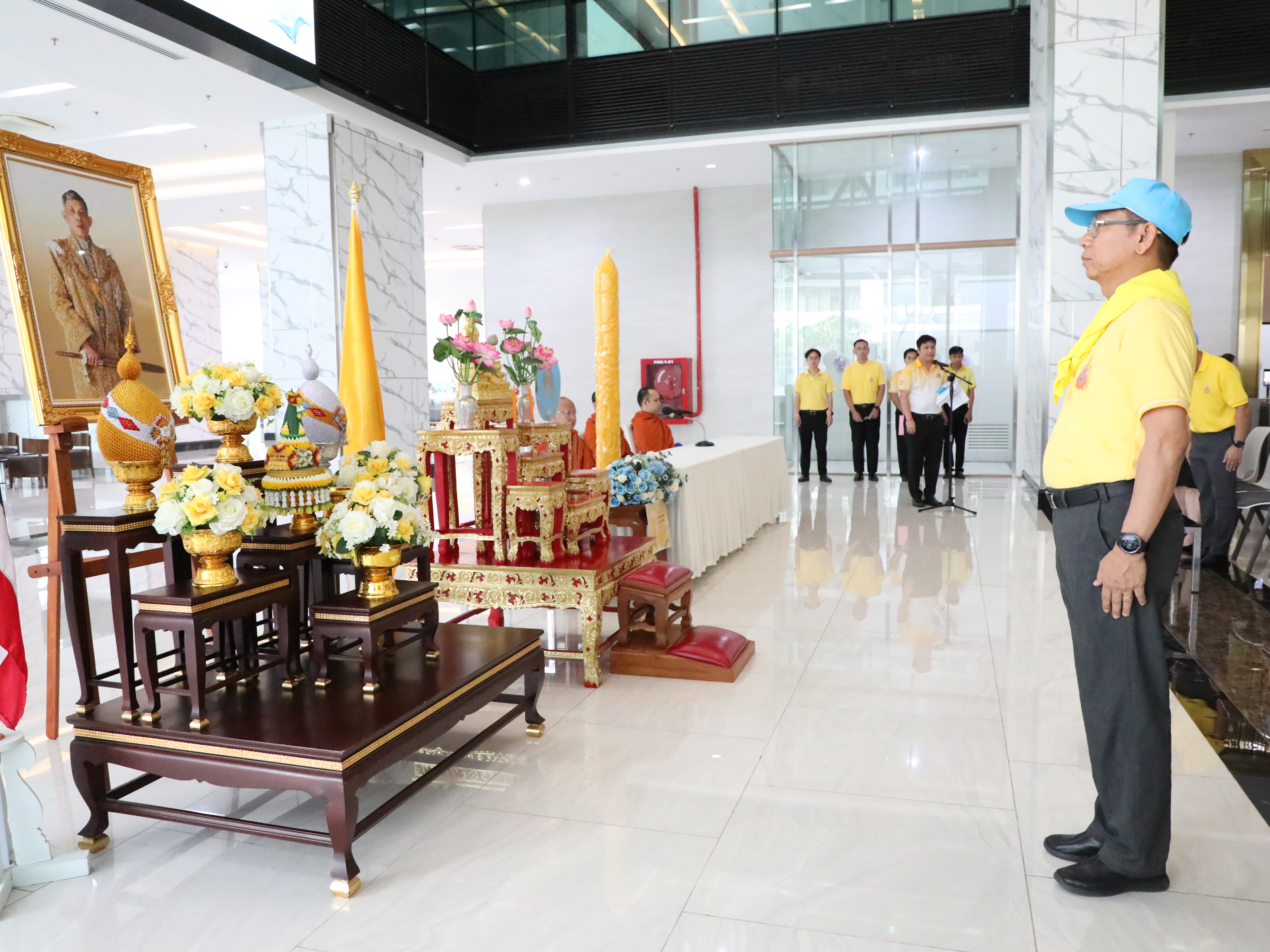 สำนักงานคณะกรรมการนโยบายรัฐวิสาหกิจ ร่วมกับกระทรวงการคลังจัดกิจกรรมถวายเทียนพรรษา ประจำปี 2568 ภายใต้กิจกรรมจิตอาสาบำเพ็ญสาธารณประโยชน์และบำเพ็ญสาธารณกุศลเฉลิมพระเกียรติ พระบาทสมเด็จพระเจ้าอยู่หัว เนื่องในโอกาสวันเฉลิมพระชนมพรรษา 28 กรกฎาคม 2568