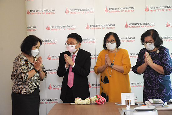 สคร. ร่วมอวยพรและขอพรปีใหม่ 2565 ปลัดกระทรวงพลังงาน