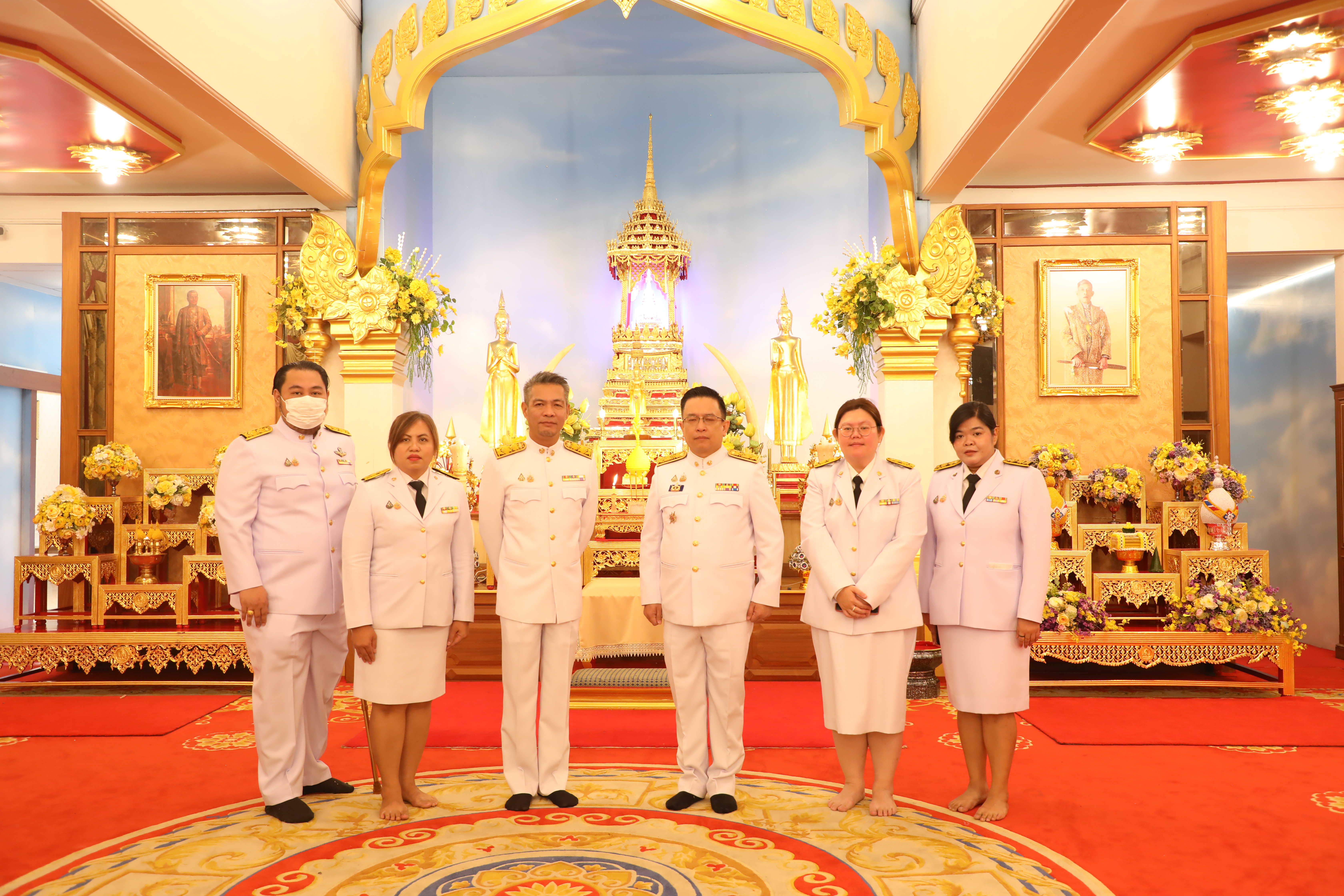 สำนักงานคณะกรรมการนโยบายรัฐวิสาหกิจ ร่วมพิธีเจริญพระพุทธมนต์ถวายพระราชกุศล เฉลิมพระเกียรติพระบาทสมเด็จพระเจ้าอยู่หัว เนื่องในโอกาสพระราชพิธีสมมงคลพระชนมายุเท่าพระบาทสมเด็จพระพุทธยอดฟ้าจุฬาโลกมหาราช