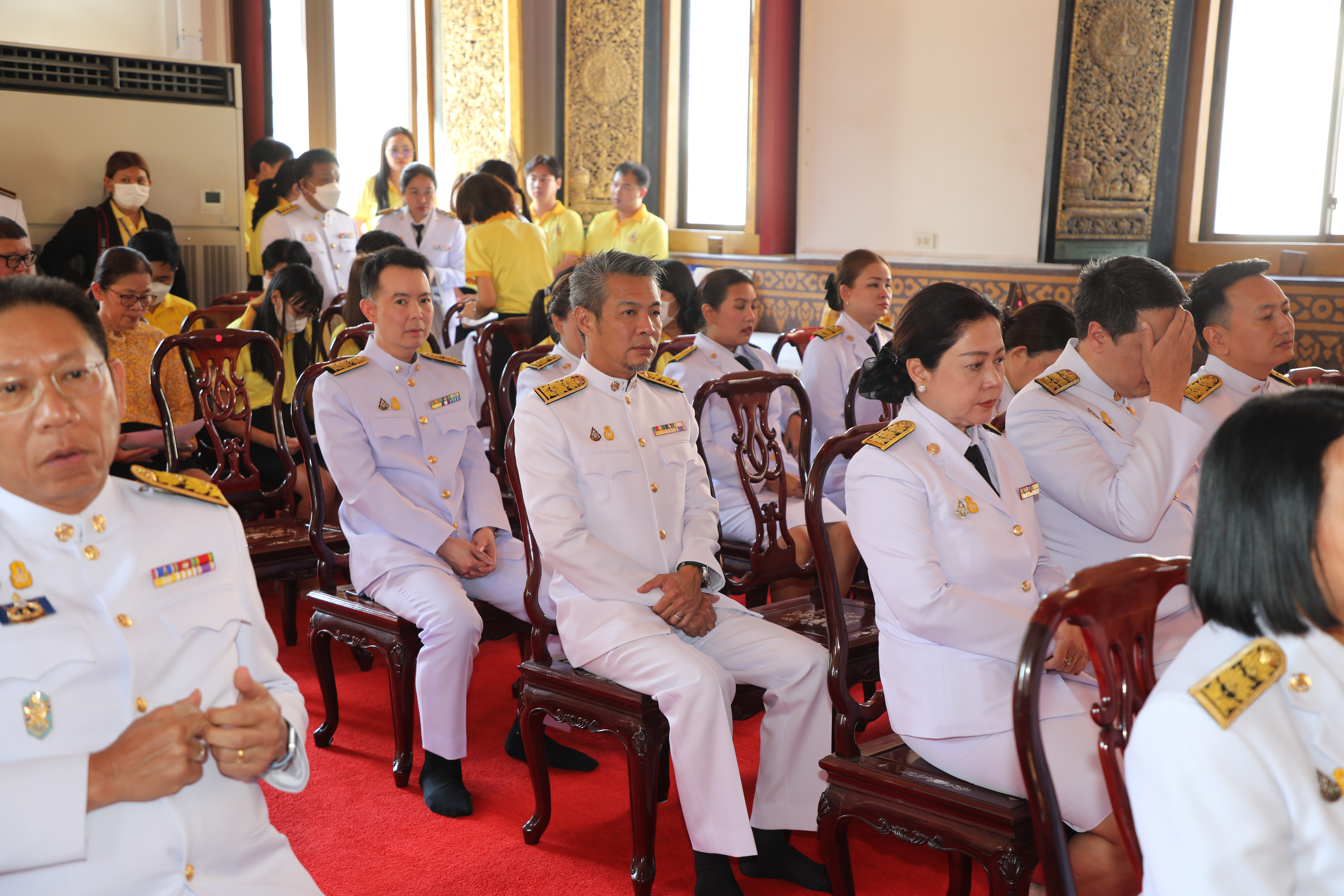 สคร. เข้าร่วมพิธีเจริญพระพุทธมนต์และเจริญจิตตภาวนา เพื่อถวายเป็นพระราชกุศลแด่พระบาทสมเด็จพระเจ้าอยู่หัว และสมเด็จพระเจ้าลูกยาเธอ เจ้าฟ้าทีปังกรรัศมีโชติ มหาวชิโรตตมางกูร สิริวิบูลยราชกุมาร 