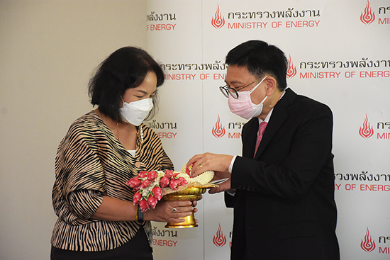 สคร. ร่วมอวยพรและขอพรปีใหม่ 2565 ปลัดกระทรวงพลังงาน