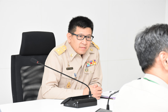 นายเอกนิติ นิติทัณฑ์ประภาศ ผู้อำนวยการสำนักงานคณะกรรมการนโยบายรัฐวิสาหกิจ (สคร.)  พร้อมเจ้าหน้าที่ ร่วมหลักสูตรการฝึกอบรมเสริมสร้างทักษะด้านการสื่อสาร ครั้งที่ 1