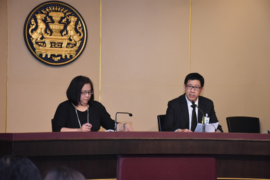 ผอ. และรอง ผอ. สคร. แถลงข่าวการประชุม คนร. ครั้งที่ 3/2559