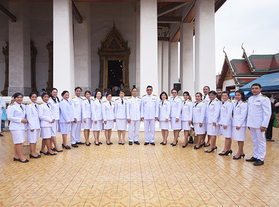 สคร. ร่วมพิธีถวายผ้ากฐินพระราชทานกระทรวงการคลังประจำปี พ.ศ. 2563