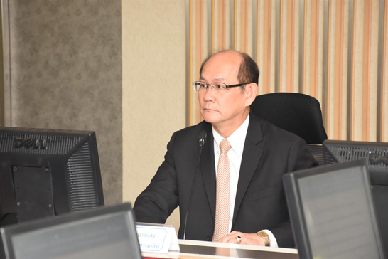 นายจุมพล ริมสาคร รองปลัดกระทรวงการคลัง เป็นประธานการประชุม