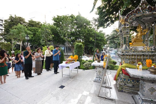 นายเอกนิติ นิติทัณฑ์ประภาศ ผู้อำนวยการสำนักงานคณะกรรมการนโยบายรัฐวิสาหกิจ (สคร.) เป็นประธานในพิธีสงฆ์ เนื่องในงานวันคล้ายวันสถาปนาครบรอบ 14 ปี