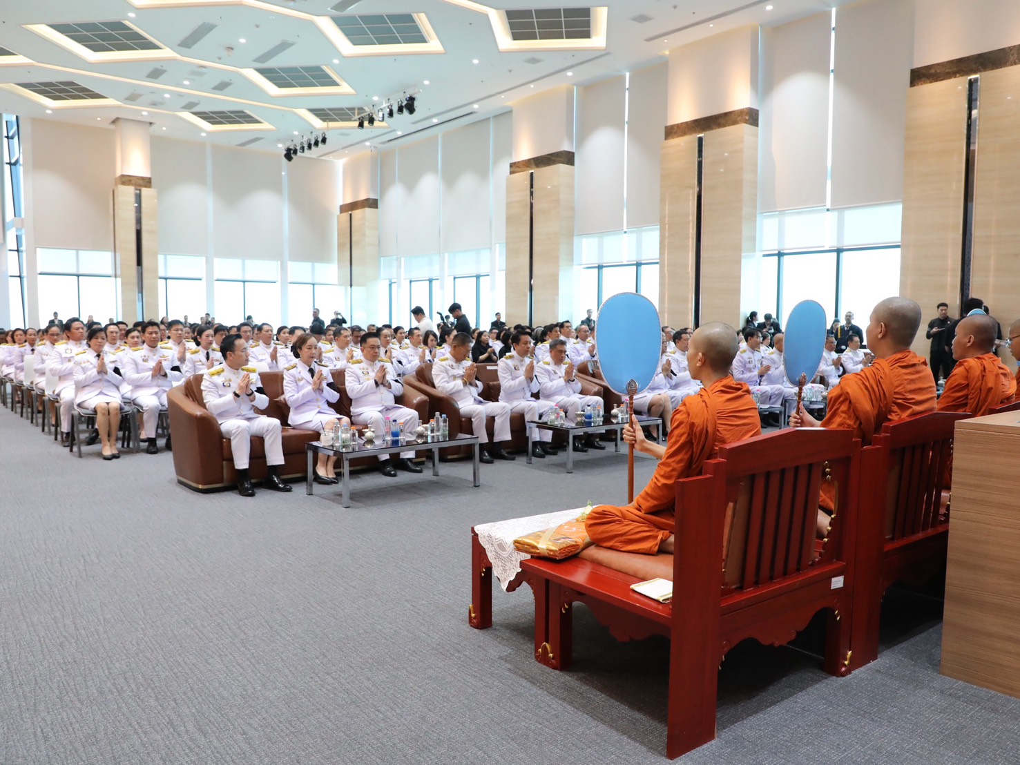 สำนักงานคณะกรรมการนโยบายรัฐวิสาหกิจ ร่วมพิธีบำเพ็ญกุศลปัญญาสมวาร (ครบ 50 วัน) เพื่ออุทิศถวายเป็นพระราชกุศลแด่สมเด็จพระเจ้าลูกเธอเจ้าฟ้าพัชรกิติยาภา นเรนทิราเทพยวดี กรมหลวงราชสาริณีสิริพัชร มหาวัชรราชธิดา