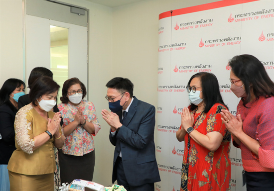 สคร. ร่วมอวยพรและขอพรปีใหม่ 2566 ปลัดกระทรวงพลังงาน