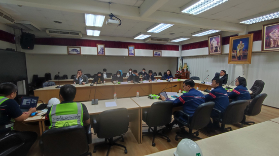 กระทรวงการคลังตรวจเยี่ยมสถานีบรรจุและแยกสินค้ากล่อง (ไอซีดี) ที่ลาดกระบัง ของการรถไฟแห่งประเทศไทย