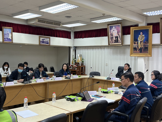 กระทรวงการคลังตรวจเยี่ยมสถานีบรรจุและแยกสินค้ากล่อง (ไอซีดี) ที่ลาดกระบัง ของการรถไฟแห่งประเทศไทย