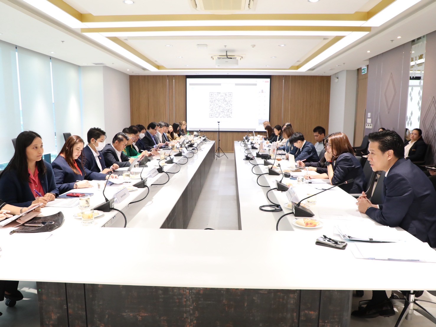 การประชุมหารือเกี่ยวกับข้อสงวนในบทรัฐวิสาหกิจ ภายใต้การเจรจาความตกลงการค้าเสรีระหว่างไทยและสหภาพยุโรป (Thailand-EU Free Trade Agreement) ในระหว่างวันที่ 4-6 สิงหาคม 2568 ณ ชั้น 15 สำนักงานคณะกรรมการนโยบายรัฐวิสาหกิจ อาคาร 150 ปี กระทรวงการคลัง